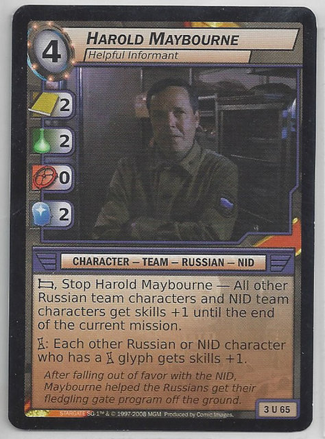 Harold Maybourne, Helpful Informant